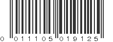 UPC 011105019125