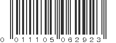 UPC 011105062923