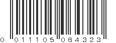 UPC 011105064323