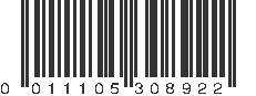 UPC 011105308922