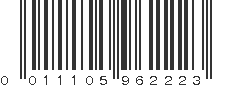 UPC 011105962223