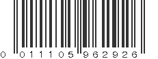 UPC 011105962926