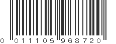 UPC 011105968720