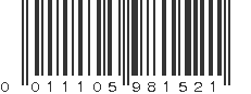 UPC 011105981521