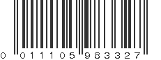 UPC 011105983327