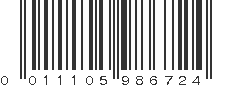 UPC 011105986724