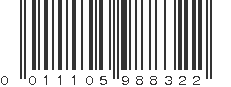 UPC 011105988322