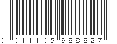 UPC 011105988827