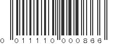 UPC 011110000866