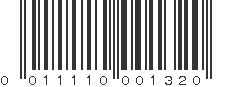 UPC 011110001320