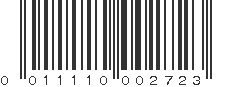 UPC 011110002723