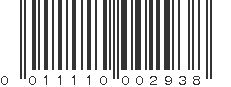 UPC 011110002938