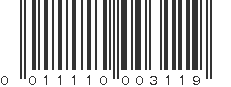 UPC 011110003119