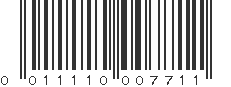 UPC 011110007711