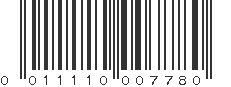 UPC 011110007780