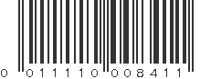 UPC 011110008411