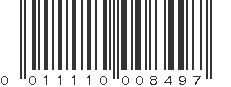 UPC 011110008497