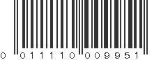 UPC 011110009951