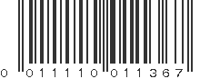 UPC 011110011367