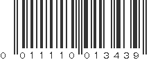 UPC 011110013439