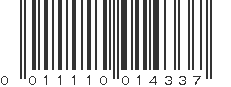 UPC 011110014337