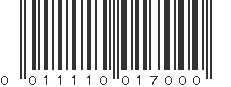 UPC 011110017000