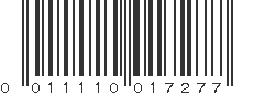 UPC 011110017277