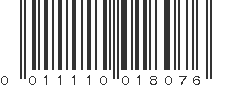 UPC 011110018076