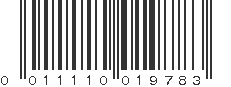 UPC 011110019783