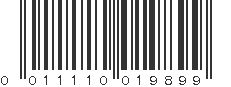 UPC 011110019899