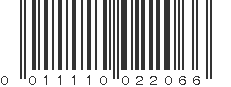 UPC 011110022066