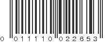 UPC 011110022653