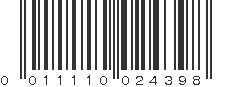 UPC 011110024398