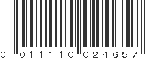 UPC 011110024657