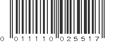 UPC 011110025517