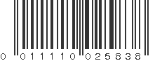 UPC 011110025838