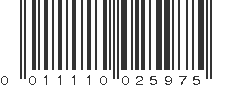 UPC 011110025975