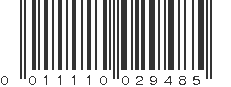 UPC 011110029485