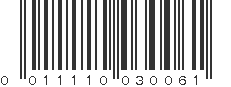 UPC 011110030061