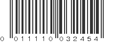 UPC 011110032454