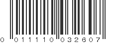 UPC 011110032607