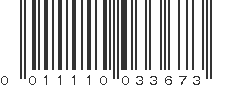 UPC 011110033673