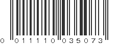 UPC 011110035073