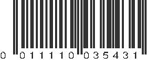 UPC 011110035431