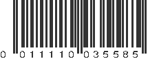 UPC 011110035585