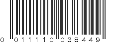 UPC 011110038449