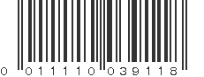 UPC 011110039118