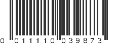 UPC 011110039873