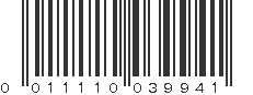 UPC 011110039941