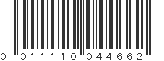 UPC 011110044662